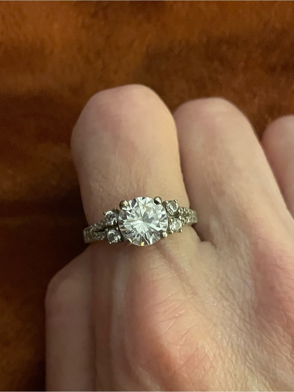 Brilliant Round-Cut Solitaire CZ Ring in Sterling Silver